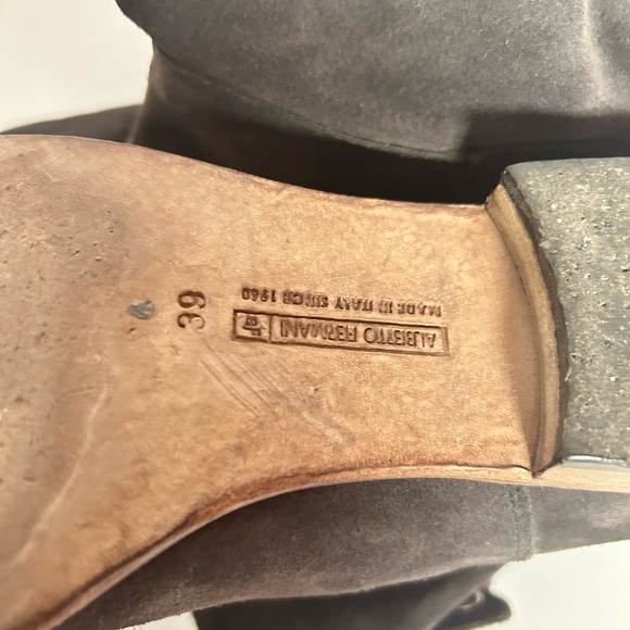 Alberto Fermani Umbria Slouchy Suede Ankle Boot Colour Anthracite Side 39 - Picture 11 of 12